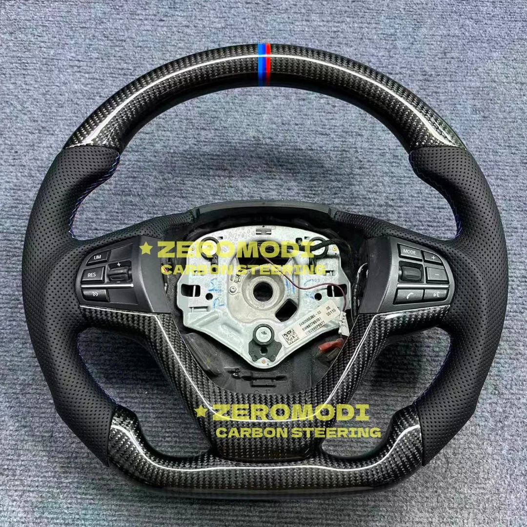 

Для BMW X5 F15 F85 X6 F16 Сменный руль из настоящего углеродного волокна с кожей