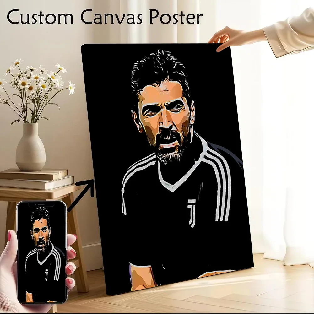 Gianluigi Buffon Canvas Poster Customizable Pictures Wall Art Canvas Painting for Specialty and Themed Home Decor Room Ornaments