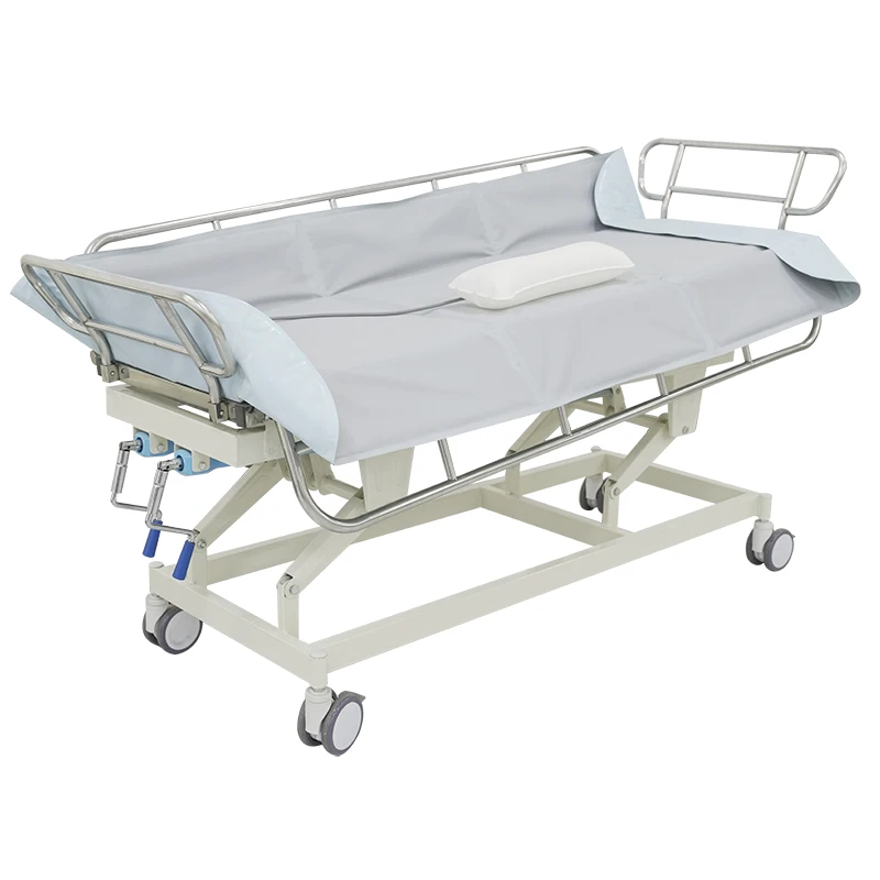 Electric Multifunctional Tilting Shower Bed For Bedridden Elderly People Bath Lifting For Home Use Hospitals