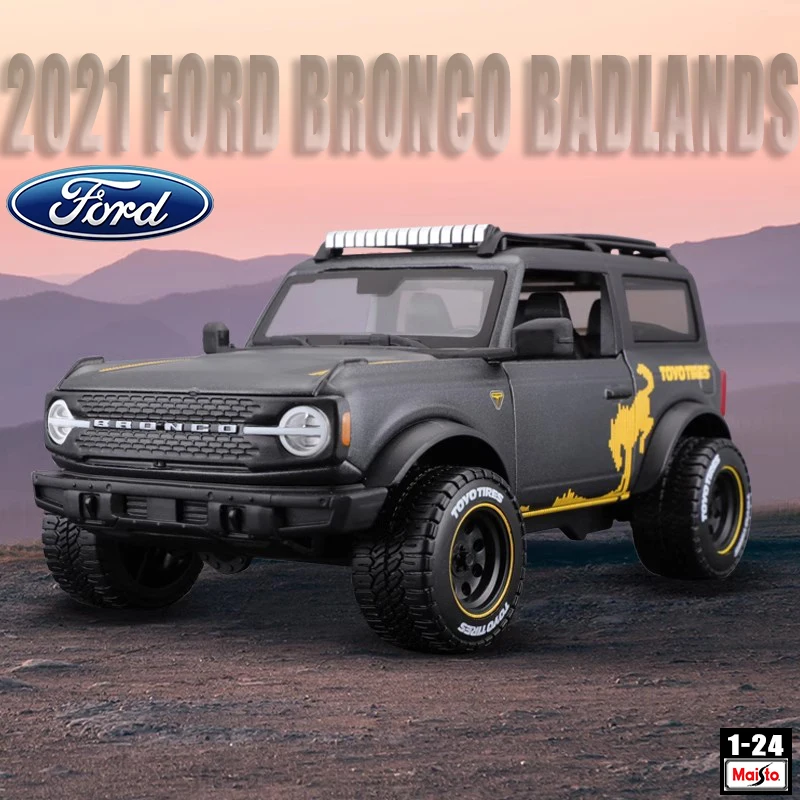 Maisto 1:24 New style Ford BRONCO BADLANDS 2021 simulation alloy car model crafts decoration collection toy tools gift