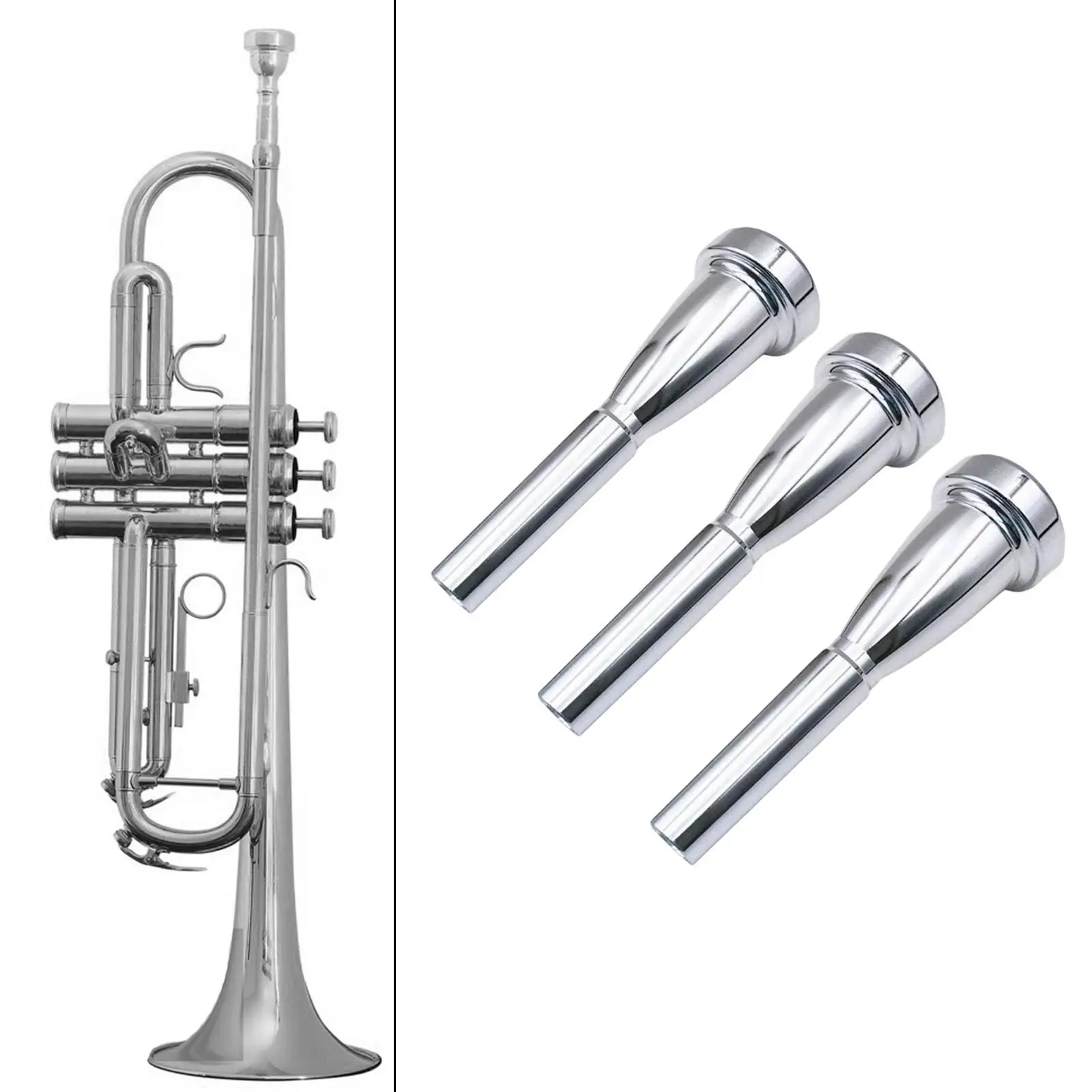 Embouchure de trompent professionnelle pour débutants, pièces de rechange, 3 pièces