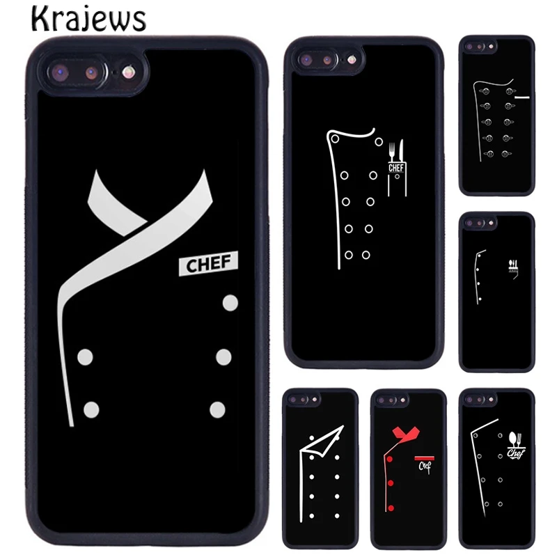 Krajews Chef's Uniform Jacket Chef Dad Phone Case For iPhone 16 15 14 plus X XR XS 11 12 13 pro max coque