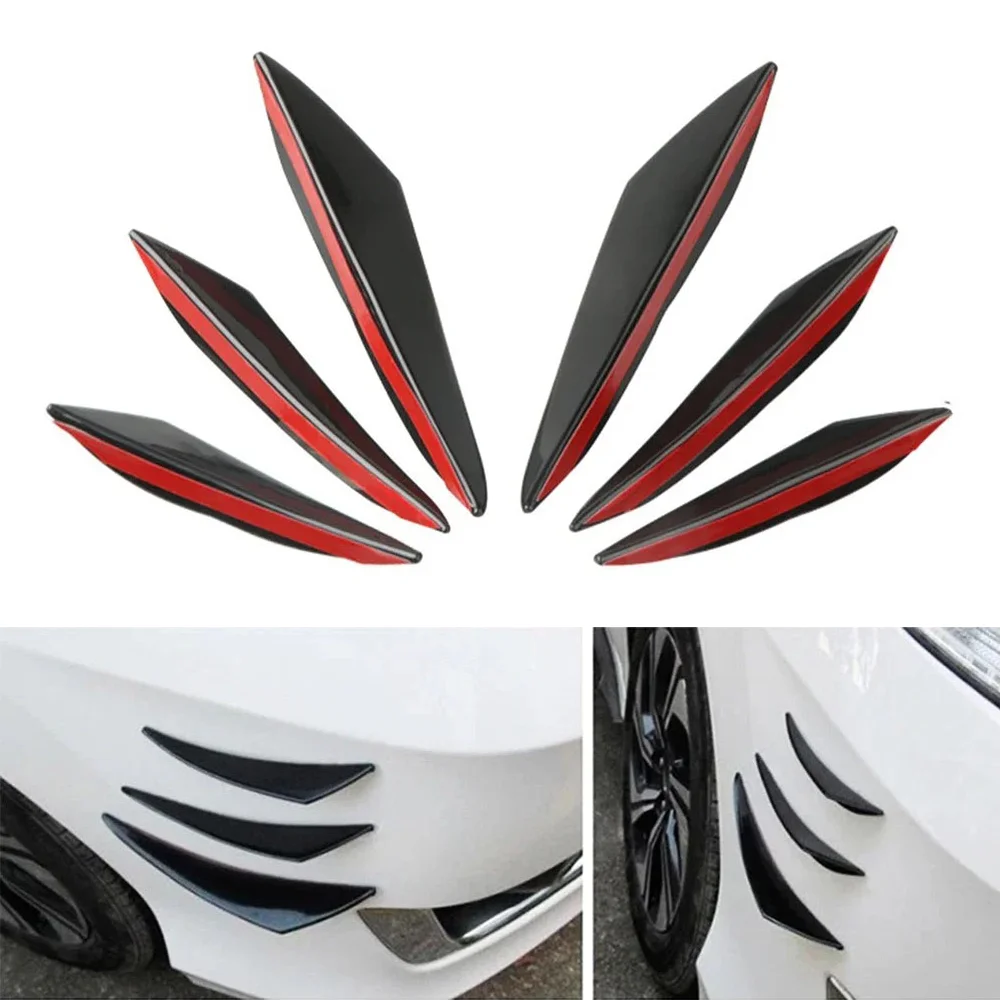 

PVC Front Bumper Lip Protector Anti-Scratch Spoiler Splitter Long Crescent Anti Scratch Side Skirt for Automobiles Protection