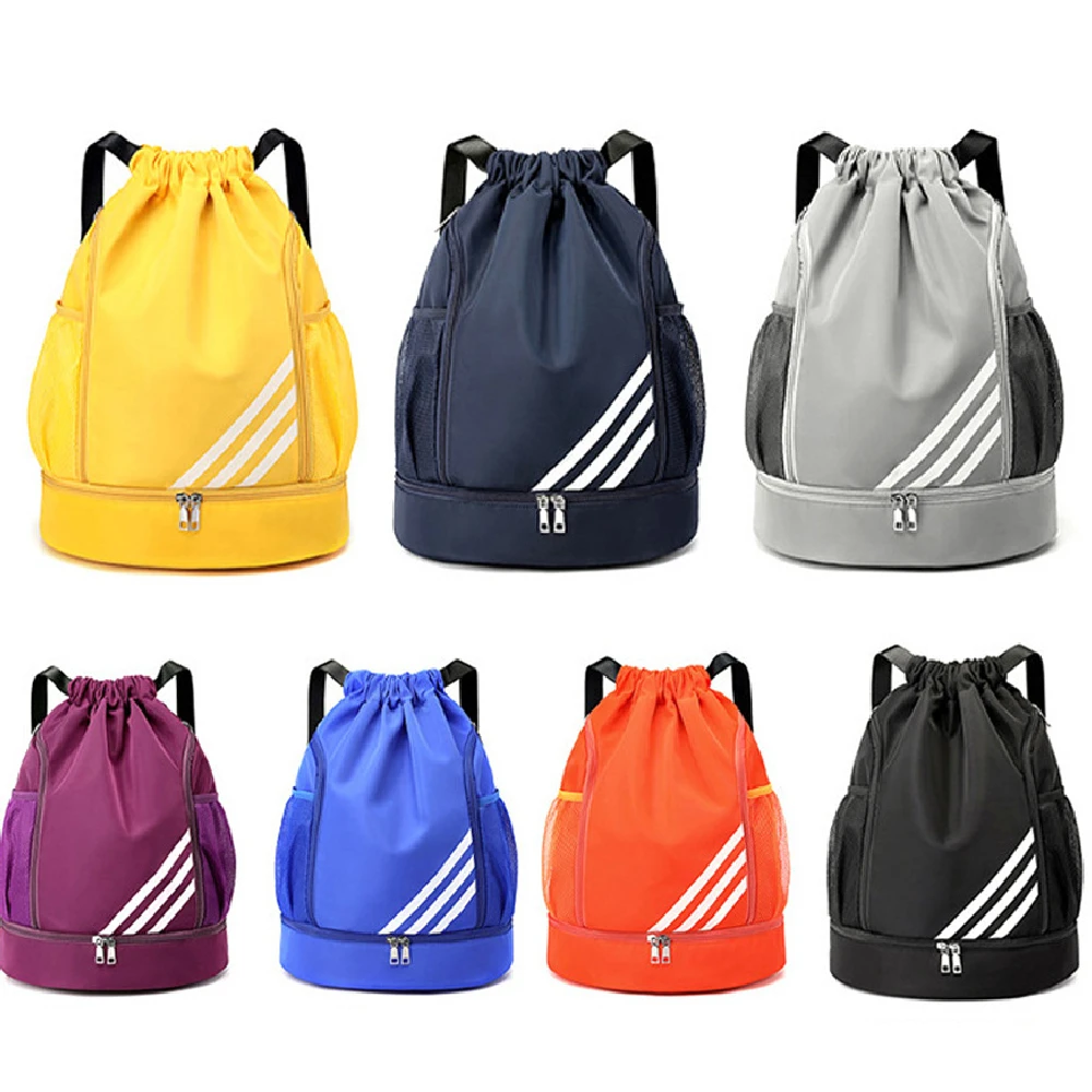 Outdoor Sports Balls Backpack Drawstring Bag Oxford Cloth Basketball Football Organizing Bag Large Capacity Soccer Ball