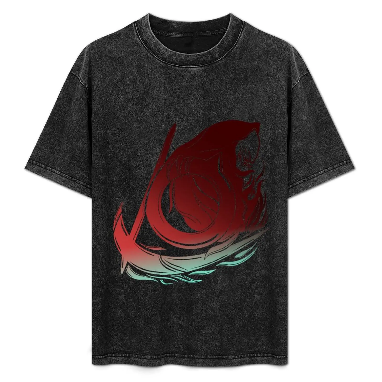 

FFXIV Reaper Job Symbol [FF Style] T-Shirt Casual Fashion Short Sleeve Cotton T-Shirt
