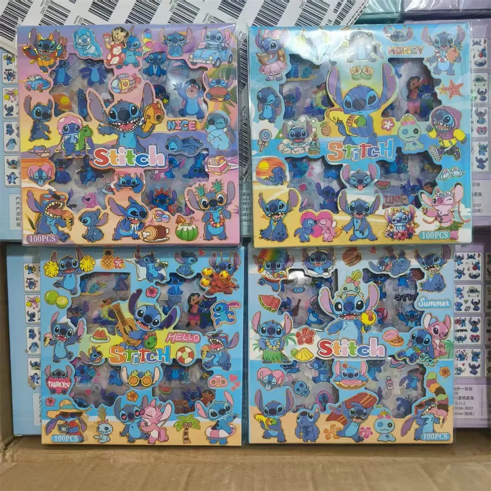 1 szt. Zestaw naklejek DIY z motywem Disneya, Stitch, do scrapbookingu, pamiętnika, na długopisy, etui na telefon, prezent na urodziny, święta.