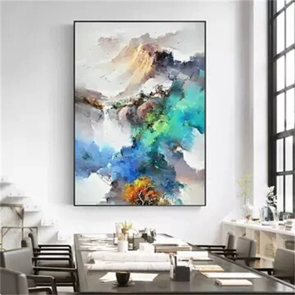 

Pure Hand-Painted Large Size Mountain OilPainting Handmade Canvas+Painting on-Canvas PicturesPainting Nature-Painting