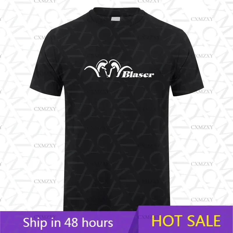 

Blaser Hunt Rifle T Shirt Summer Men Cotton Short Sleeve Blaser T-shirts Mans Gift Tees