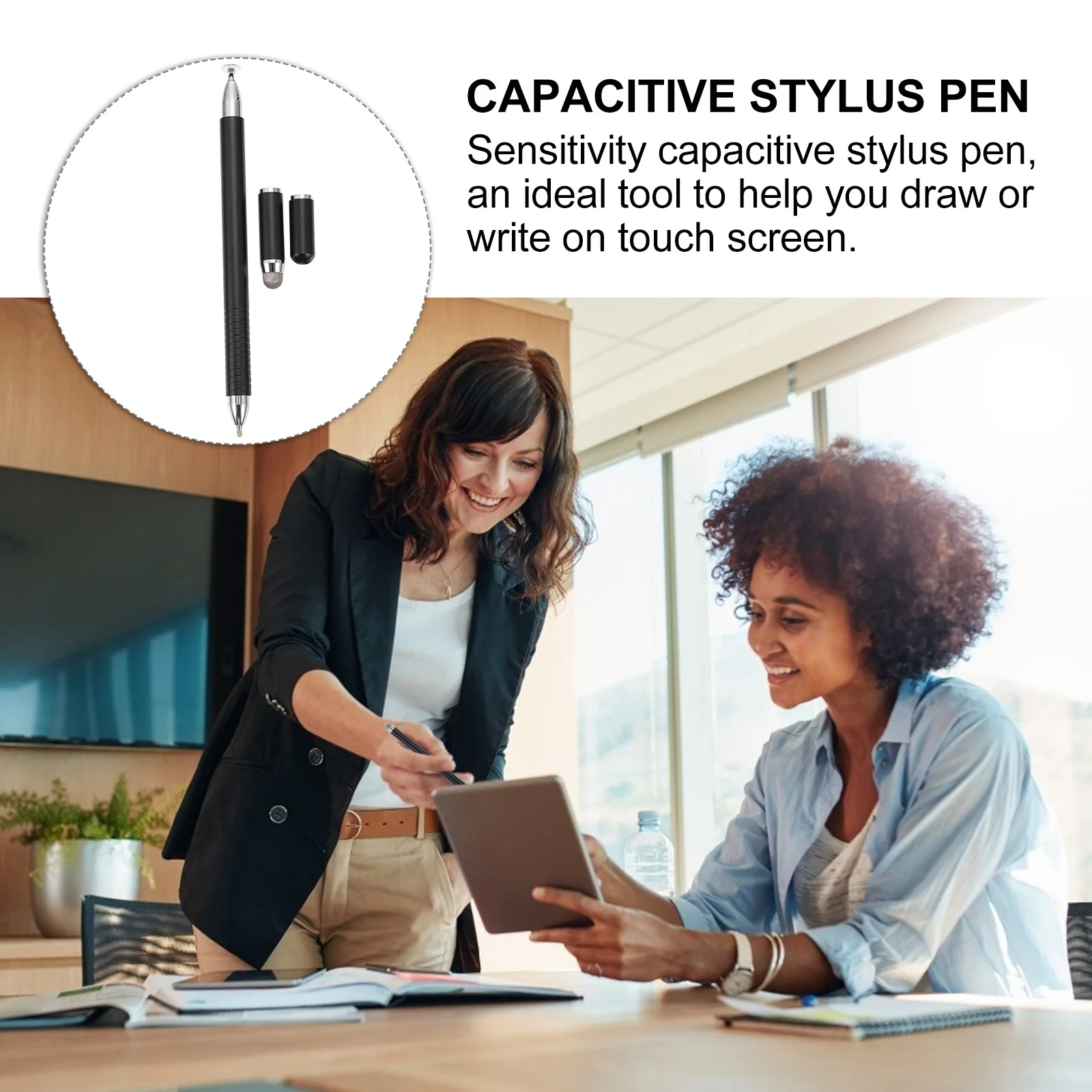 Stylet universel en alliage d'aluminium, étui de poche à Clip, pratique, écriture lisse, appareils pour écran tactile, stylos pour écran tactile