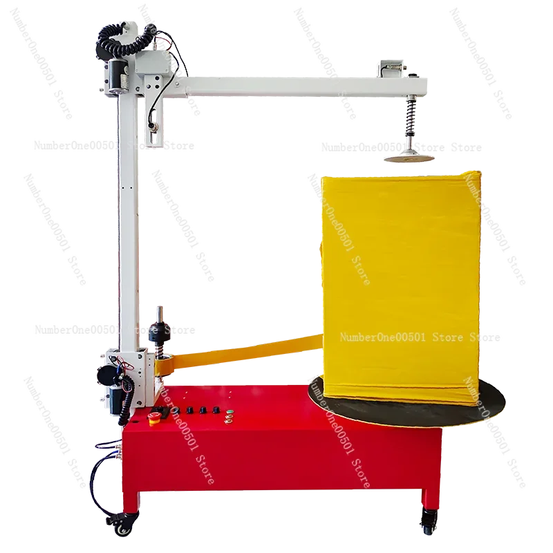 Fully Automatic Electric Tape Dispenser Carton Sealer Stretch Film Wrapping Machine Air Pump Free Packaging Equipment