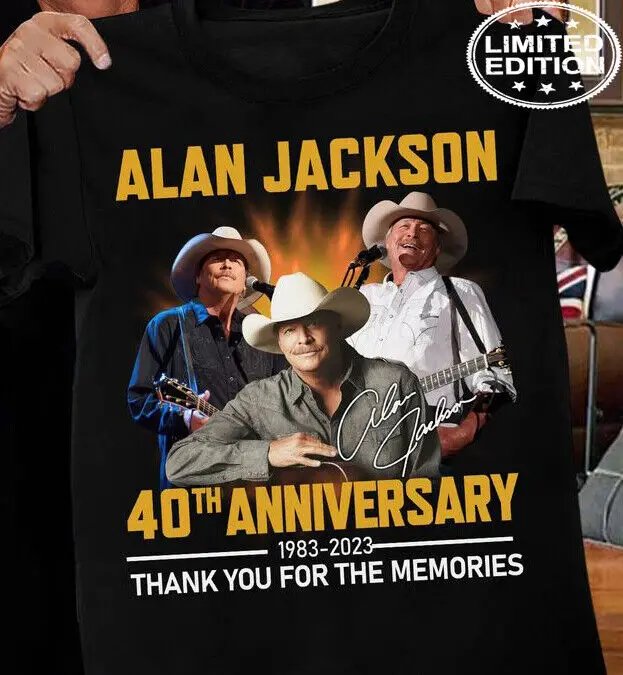 Alan Jackson 40th Anniversary 1983 – 2023 Thank You For The Music - Free Shiping