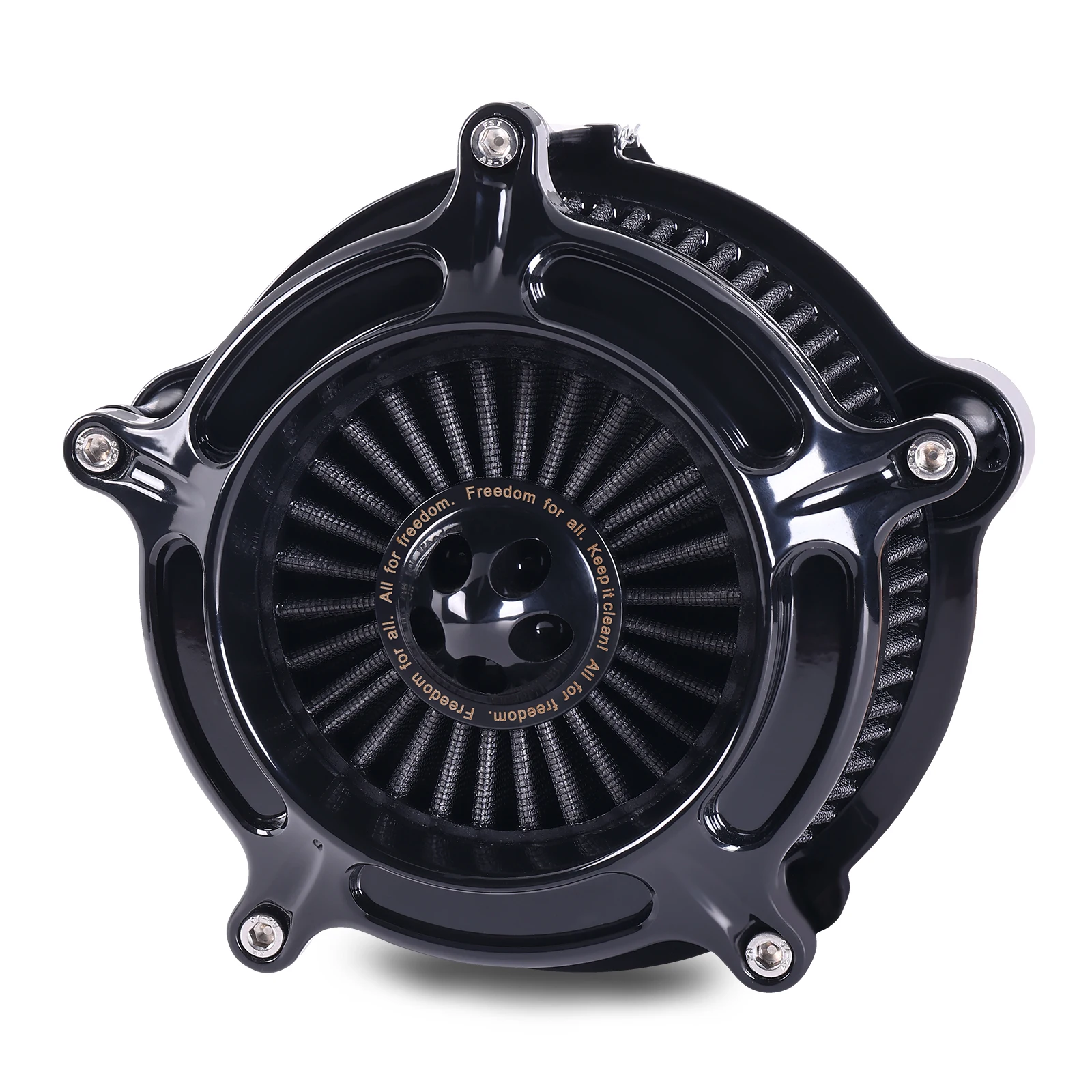 Round High Flow Air Filter Intake System for M8 Touring and Softail Models (2023 and Beyond)