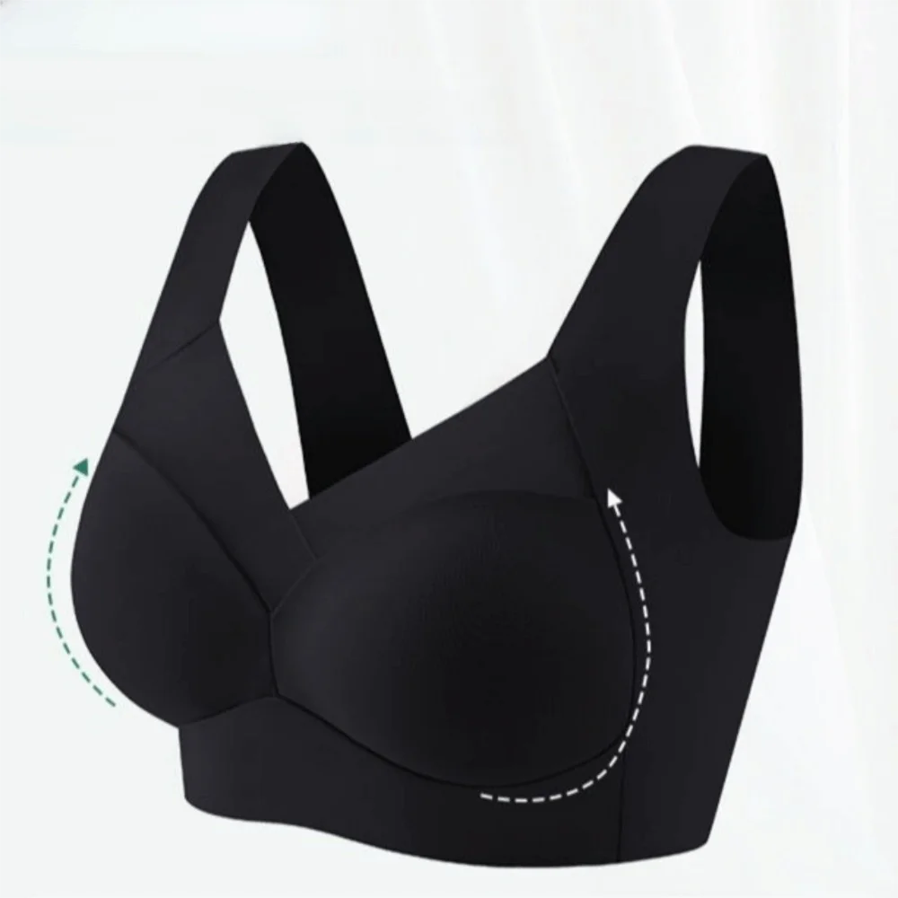 

Comfortable Ice Silk Seamless Bra Push Up Lingerie Ladies' Underwear Invisible Breathable Wireless Bra Gym