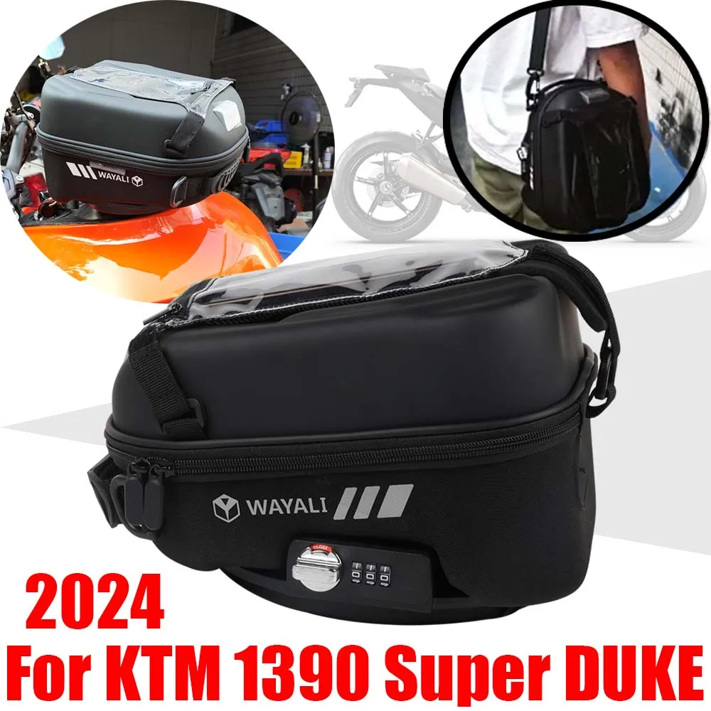 

Tank Bag For KTM 1390 Super DUKE R GT Superduke 2024 1290R Accessories Storage Bag Luggage Tanklock Backpack GPS Navigation Bags