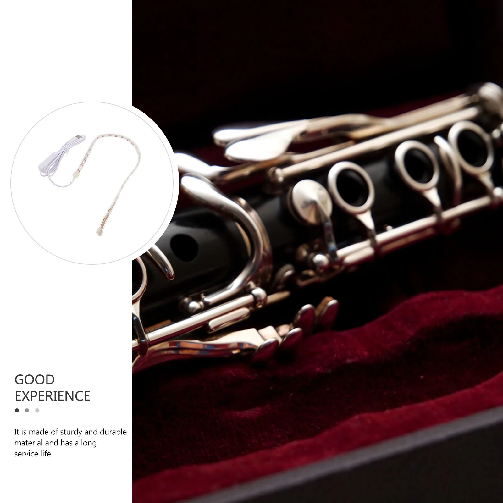 

Professional Wind Instruments Clarinet Detection Light Strip For Saxophone Flute Durable Led Leak Instruments Part
