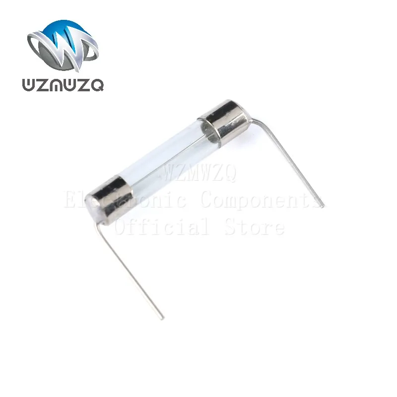 10PCS 5*20mm 250V Amps Induction cooker Glass fuse With lead F T F1A 2A 3A 4A 5A 6.3A 8A 10A 12A 15A 20A5*20 6*30 fast acting