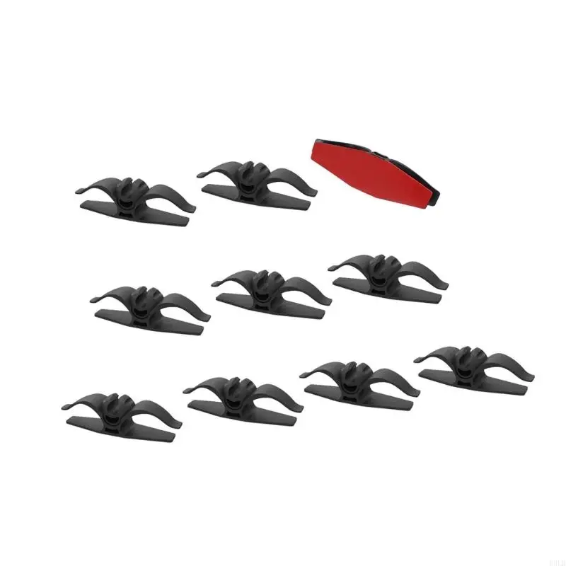 2025 Новые 10 -паксовые кабельные держатели кабельные зажимы для организованного зарядного провода в любой среде