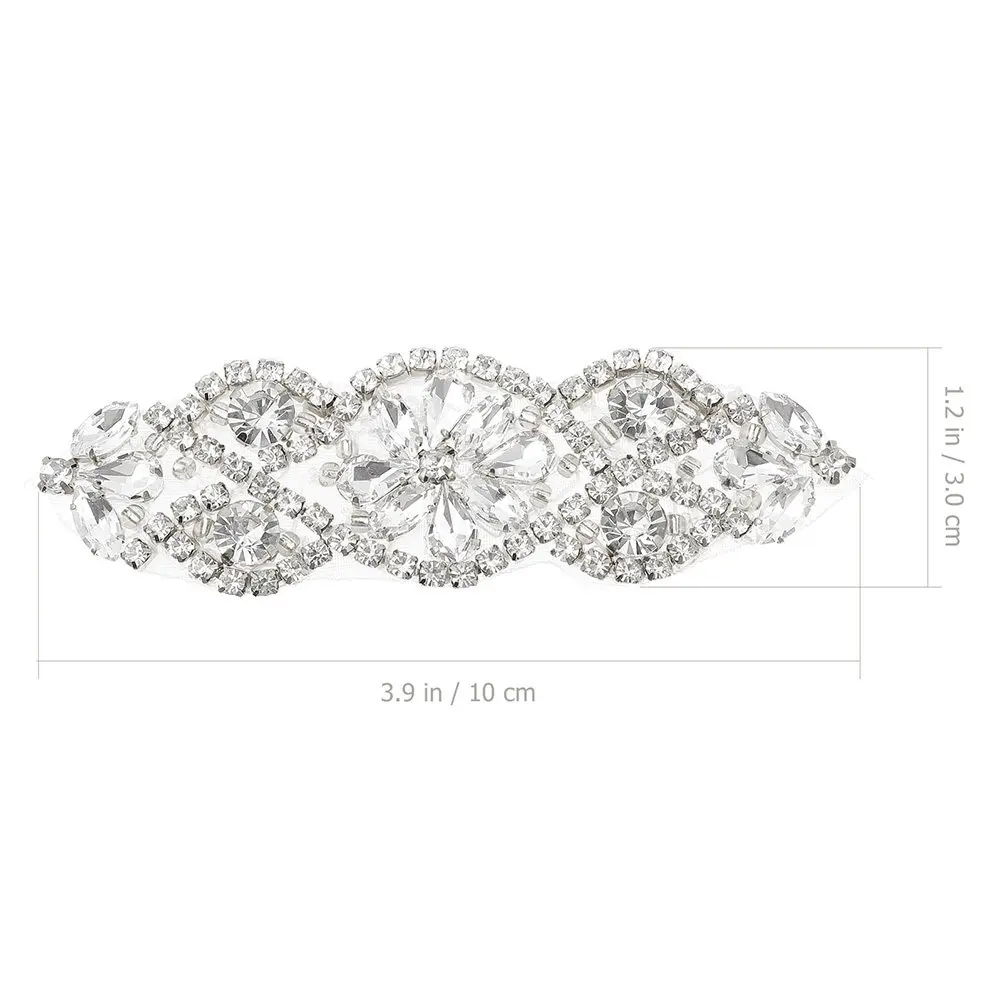3Pcs Rhinestone Back Patches Decorative Embroidered Sewing Garment Patches for Clothes Repair DIY Multi-Function Back Coat Decor
