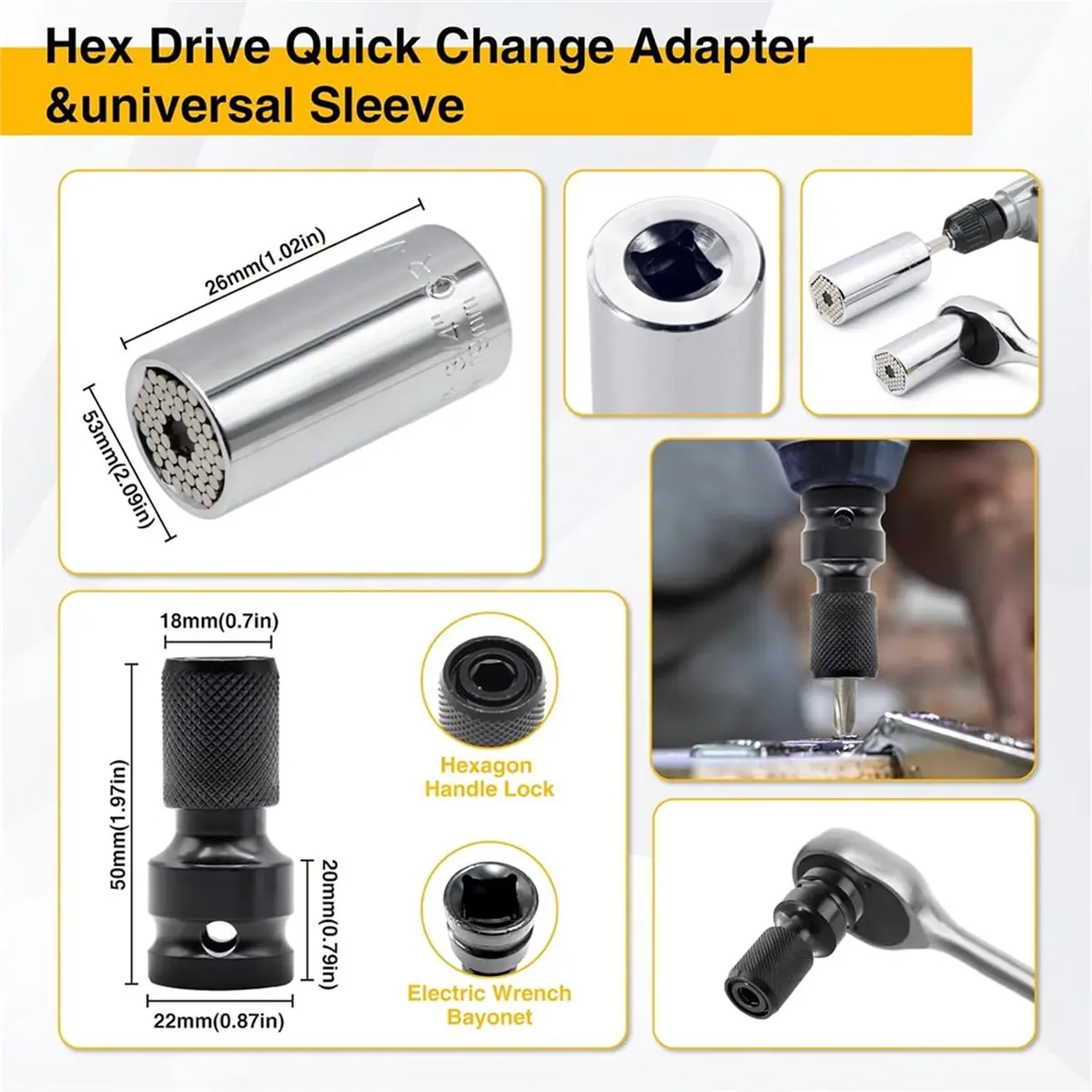 

2026 New 38Pcs Flexible Drill Bit Extension, 105° Right Angle Drill,Hex Socket Adapter, Bit Holder Extension Screwdriver Bit Kit