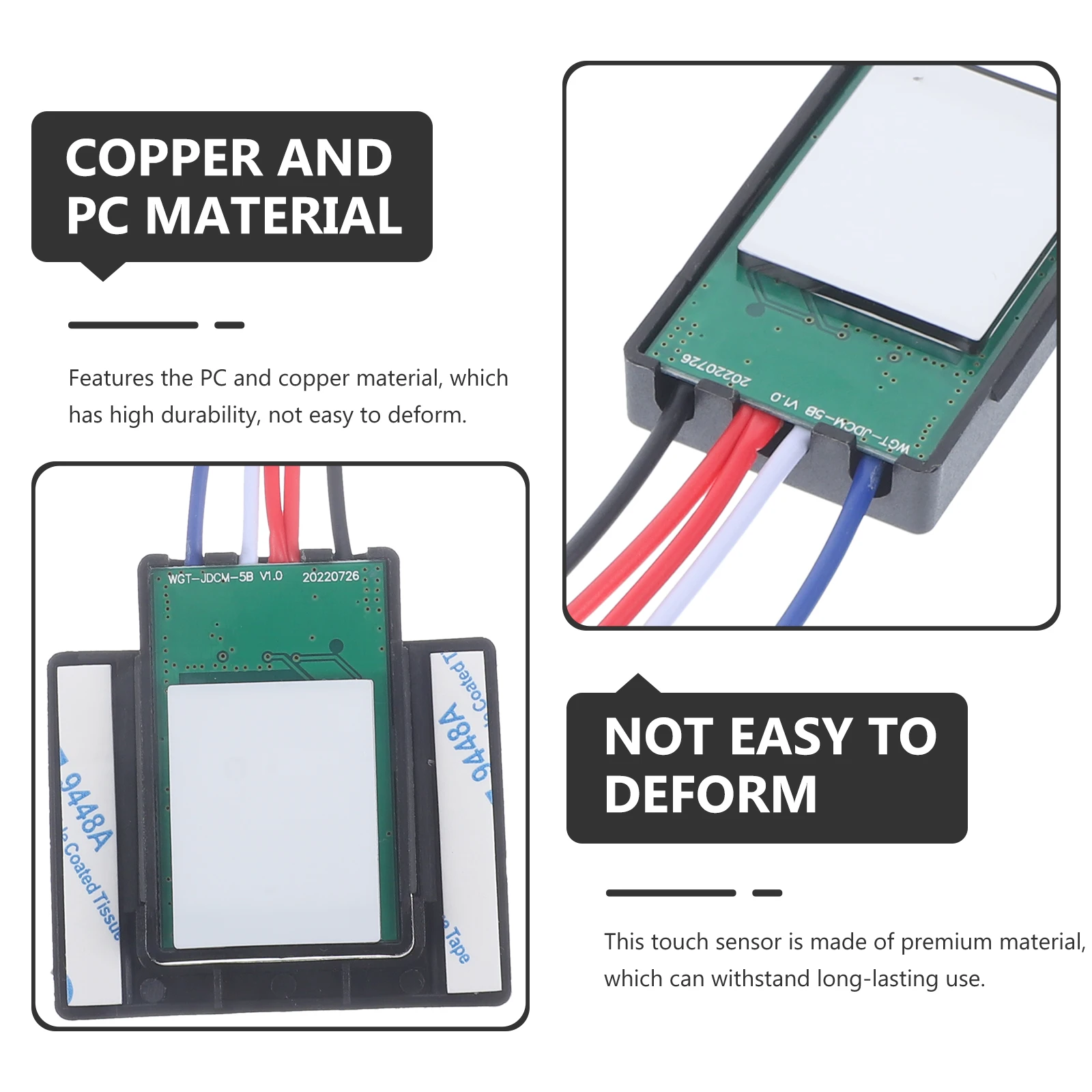 

Touch Sensor Light Control Module Mirror Lamp Flame Retardant PC Copper Hidden Design Dimmable Suitable for Lighting
