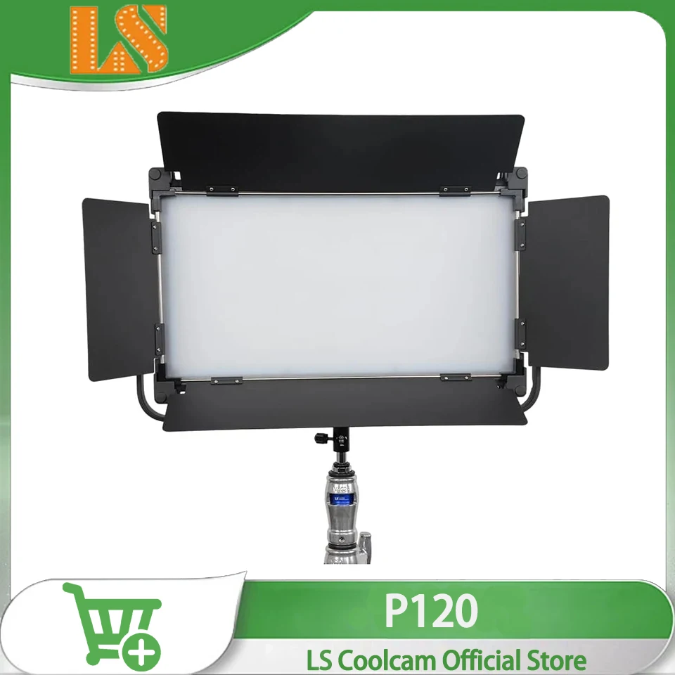 LS COOLCAM P120 LED Studio Light Bi-Color 2700K-6500K 120W Continuous Output Lighting for Photo Video Shooting