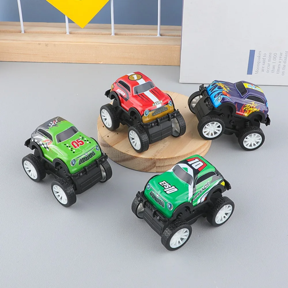 Pull Back Die-cast Monster Trucks kids Off-Road Toy Cars with Big Tires for Children, Random Color and Style