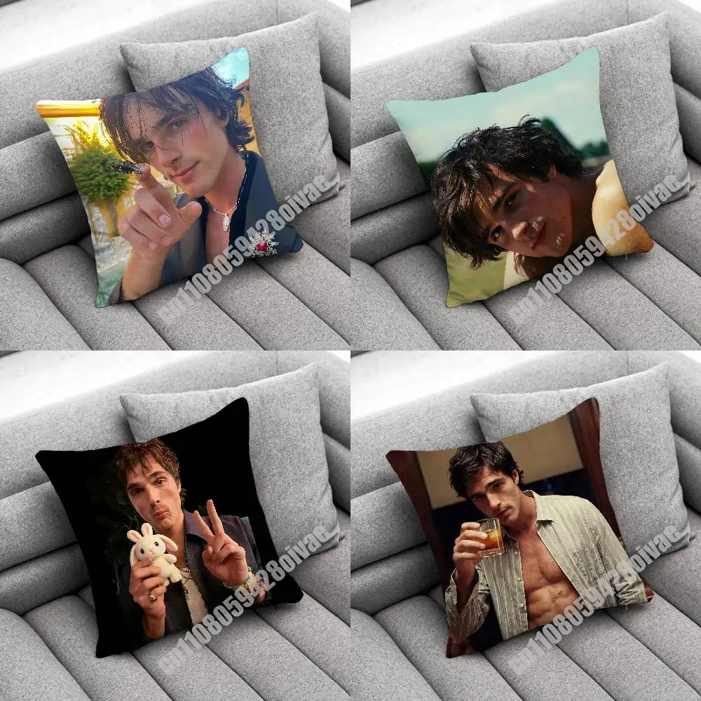 Actor Jacob Elordi Throw Pillow Case For Decoration 40cm 45x45cm Square Bedroom Pillowcase Cover