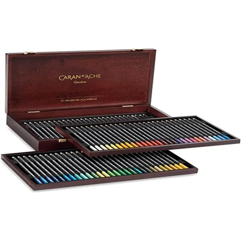 Museum Aquarelle Watercolor Pencils - 72 Colors in a Wood Box (3510.476)