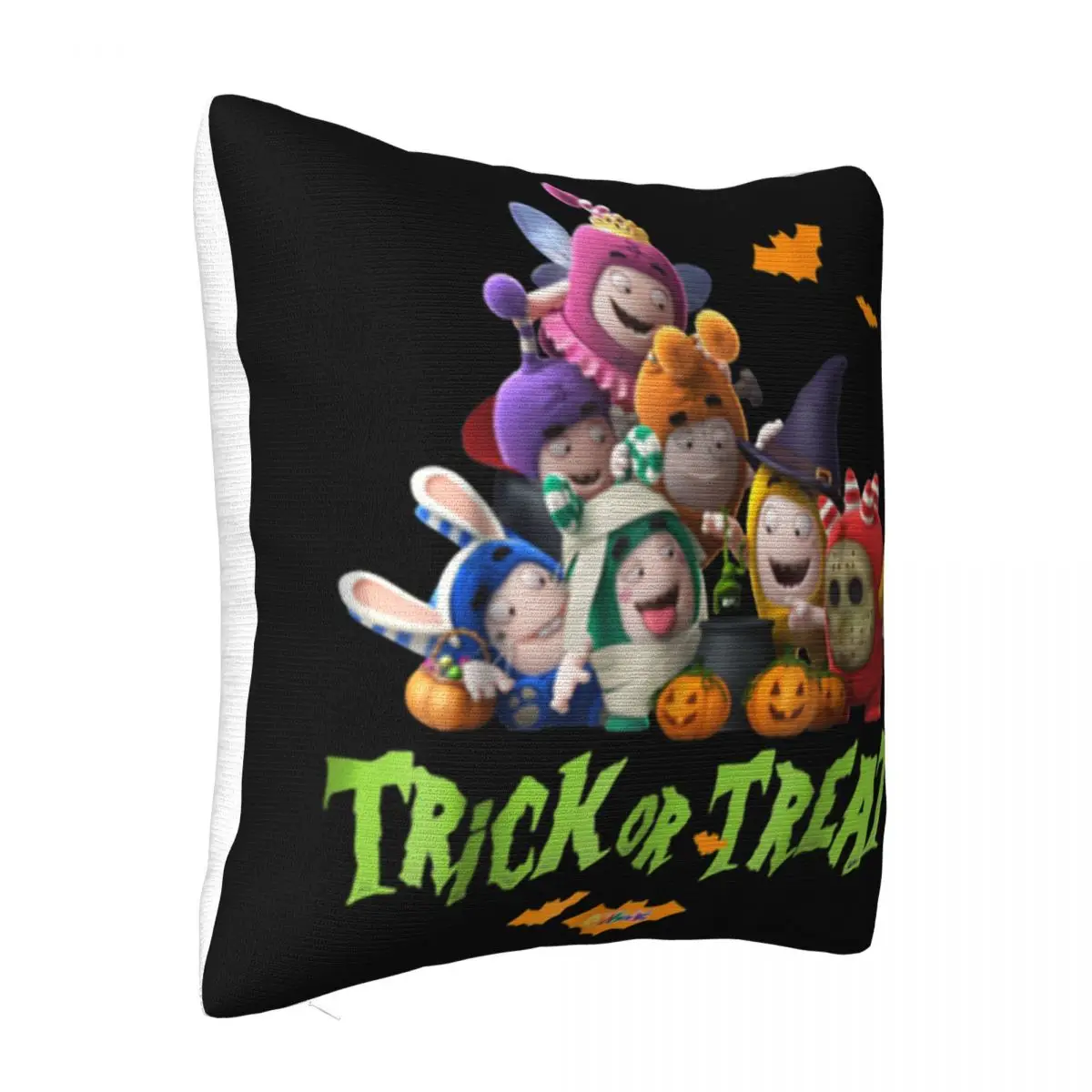 Oddbods Halloween Trick Or Treat Cool Graphic Tees T Music Homme More Colors Hot Sale Print Pillow Case