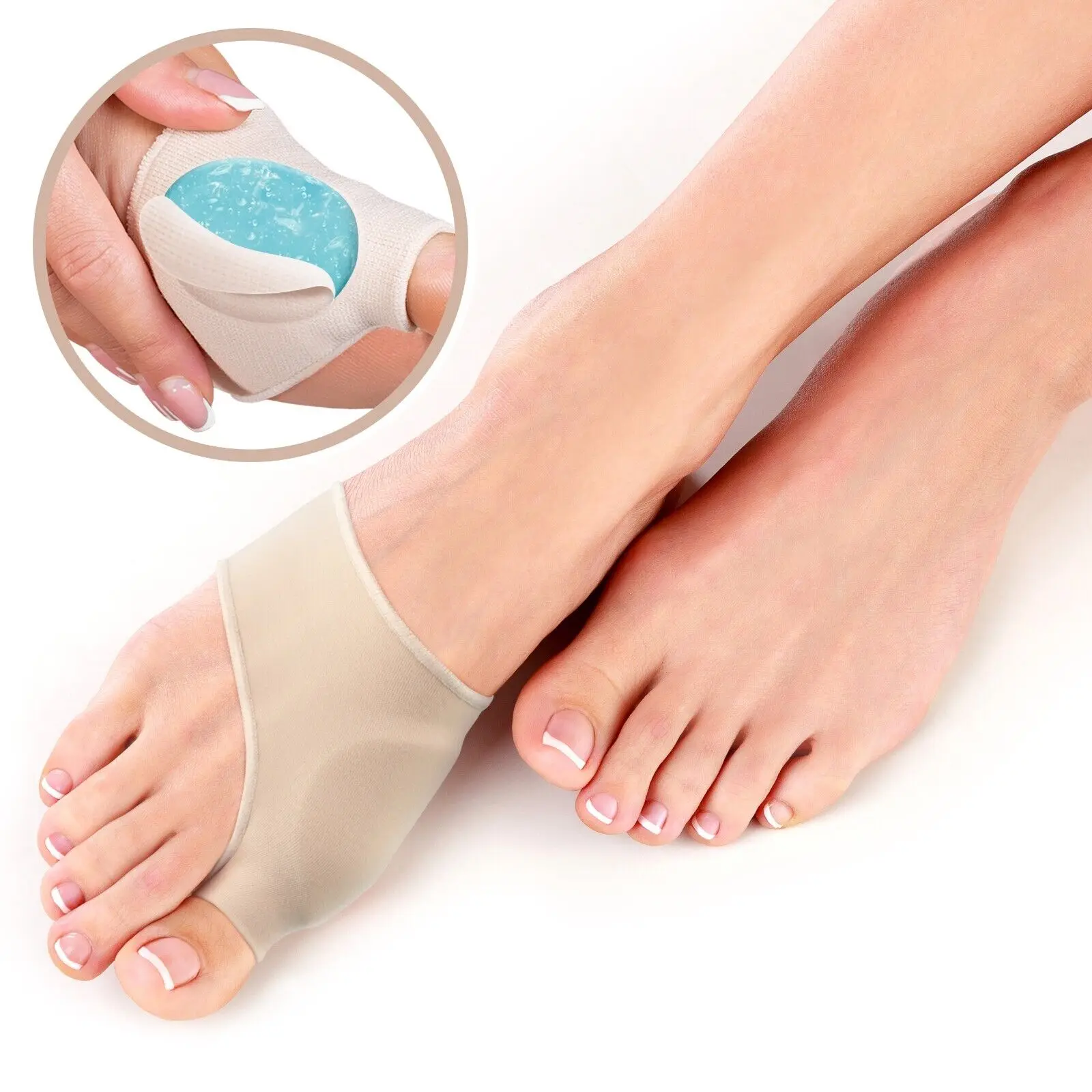 Toe protetor para joanete, ferramentas de cuidados com os pés, alta elasticidade, silicone, para dia e noite