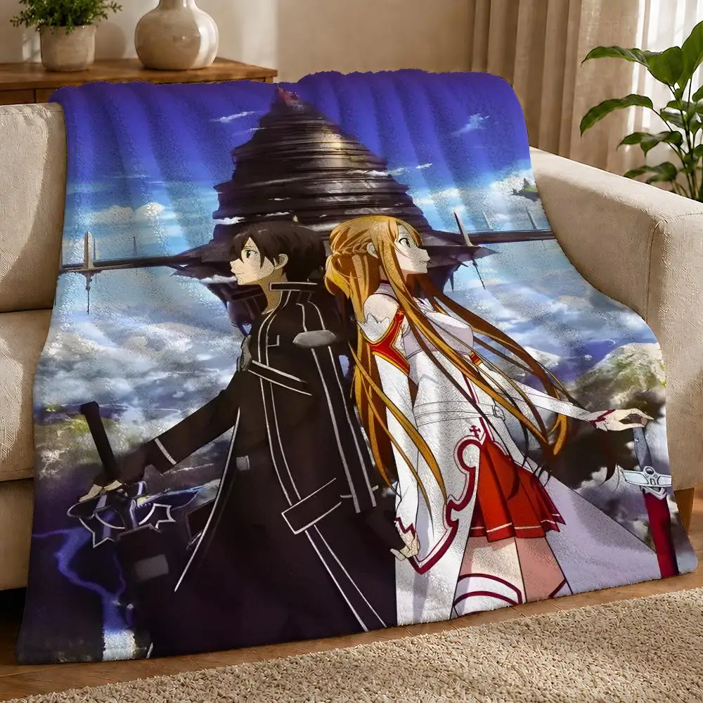Yuuki Asuna Sword Art Online Refined Fade Resistant Contemporary Road Trip Decorative Accent Cozy Sofa Throw