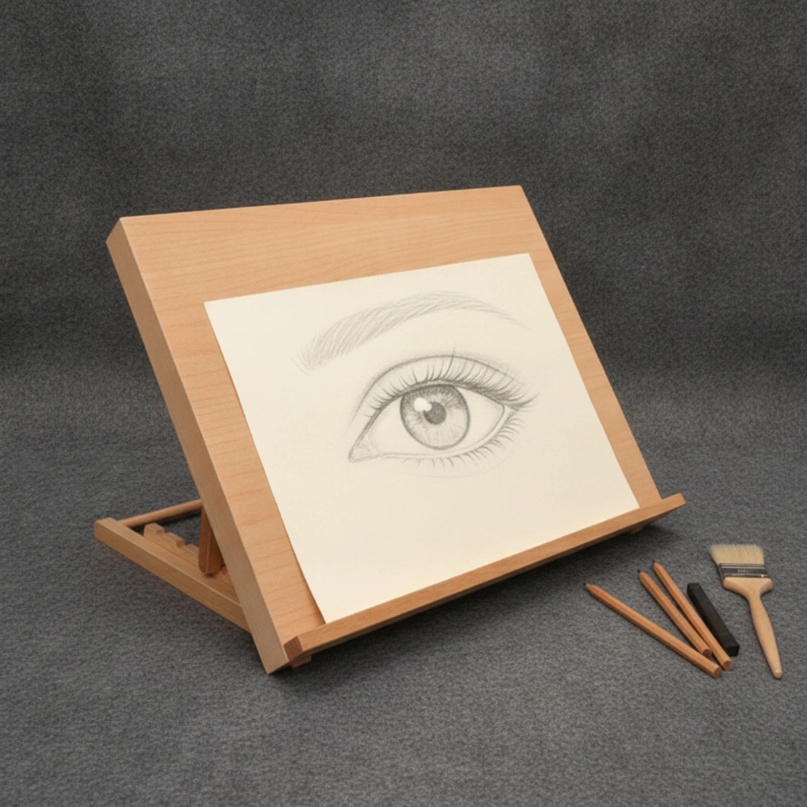 Table Top Easel Portable Desktop Drawing Board Wooden Easel with Ledge Sturdy Stable for Artists, Desk, Studio