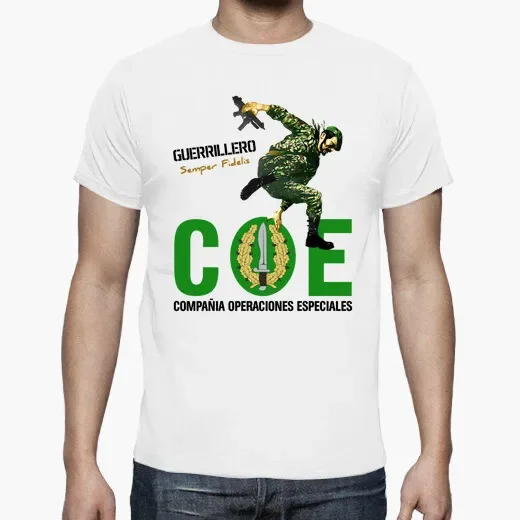 Guerrillero Semper Fidelis. COE Company Operaciones Especiales T-Shirt. Summer Cotton O-Neck Short Sleeve Mens T Shirt New S-3XL