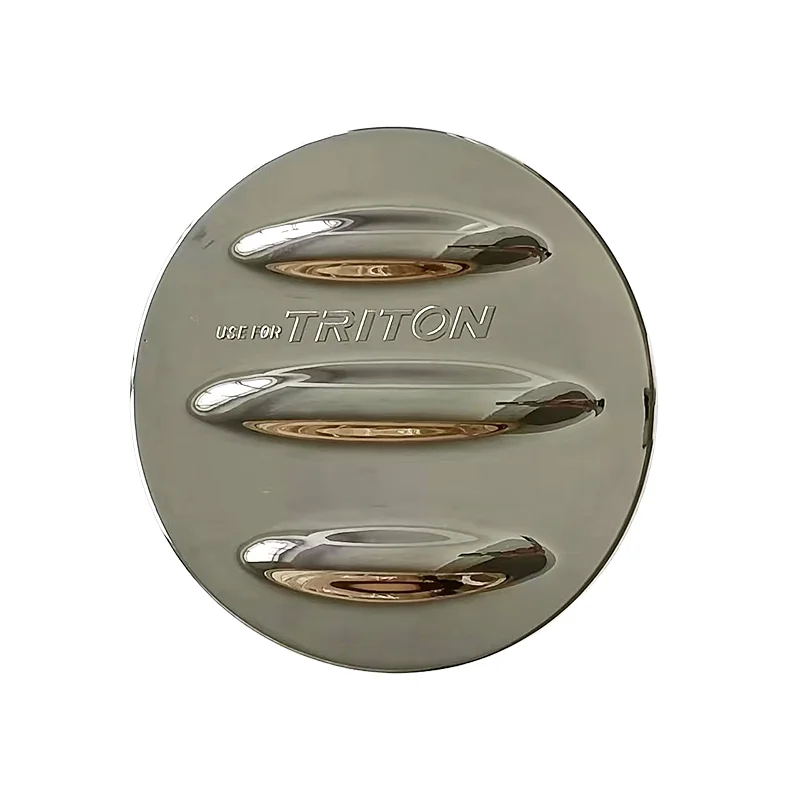 ABS كروم اللون مجموعة غطاء خزان الوقود لميتسوبيشي تريتون L200 2015-2018 ABS البلاستيك غطاء خزان الوقود اكسسوارات الديكور