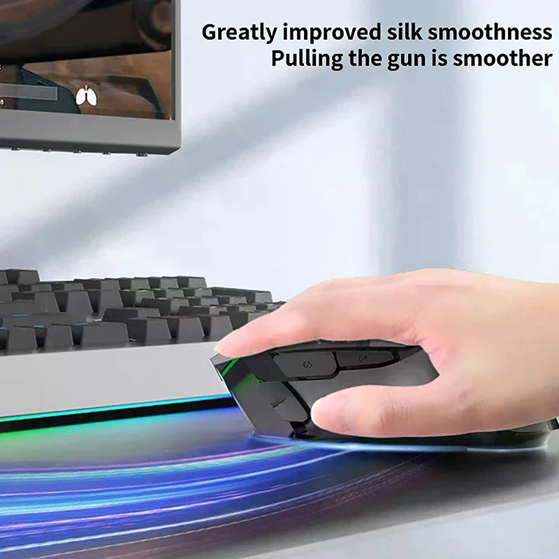 1Set Mouse Skate Feet Pad for  G502 Superlight Mouse Glides Curve Edge Mouse Non-slip Foot Stickers w/Alcohol Pad