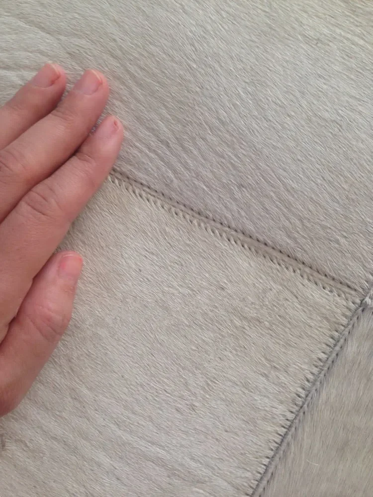 Kyle New Cowhide Rug Leather Animal Skin Patchwork Area Carpet Custom Sizes Colors Available