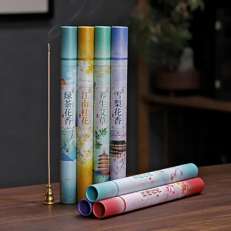 

20 Sticks Incense Natural Lavender jasmine Green Tea Rose Multiple Flavors Aroma Clean Air Incense Stick Handmade Meditation