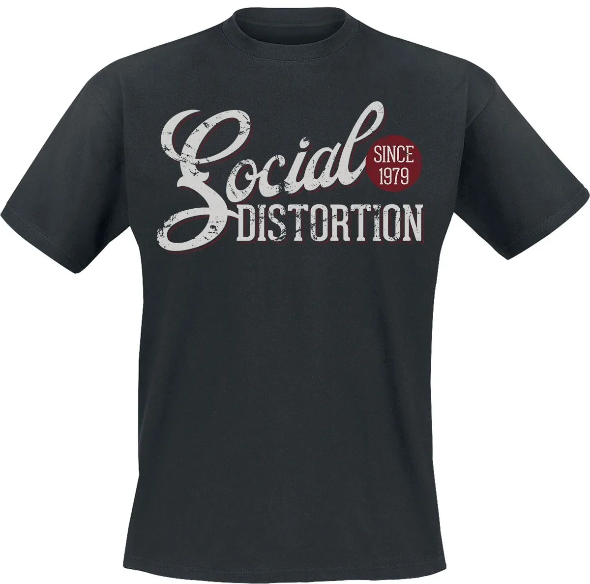Social Distortion Traditionelles Tattoo-Skelett Grafik-T-Shirt für Männer und Frauen Street-Punk-Tee – Detail 5