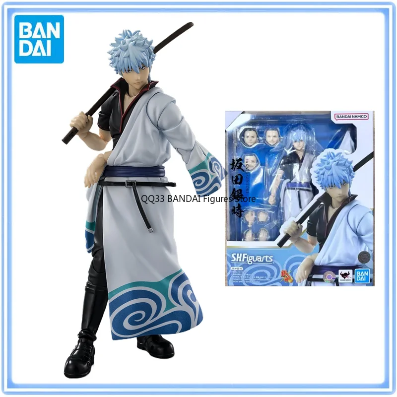

Bandai S.H.Figuarts GINTAMA Sakata Gintoki Tōyakosennin Anime Action Figure Active Joints Model Collectable Toys