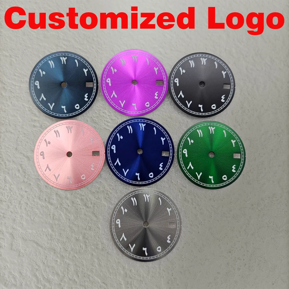 

28.5mm NH35 dial No Logo Arabic numeral dial Support customized logo Suitable for NH35/NH36 movement