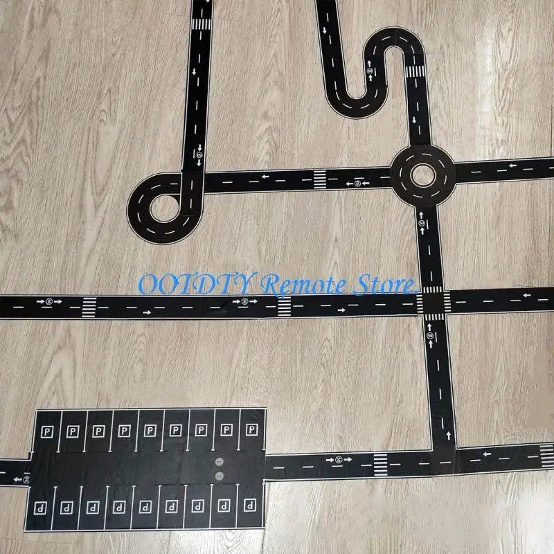  Roadway Marking Tape Adhesive Road Track Sticker Tape For Kid Room Decoration