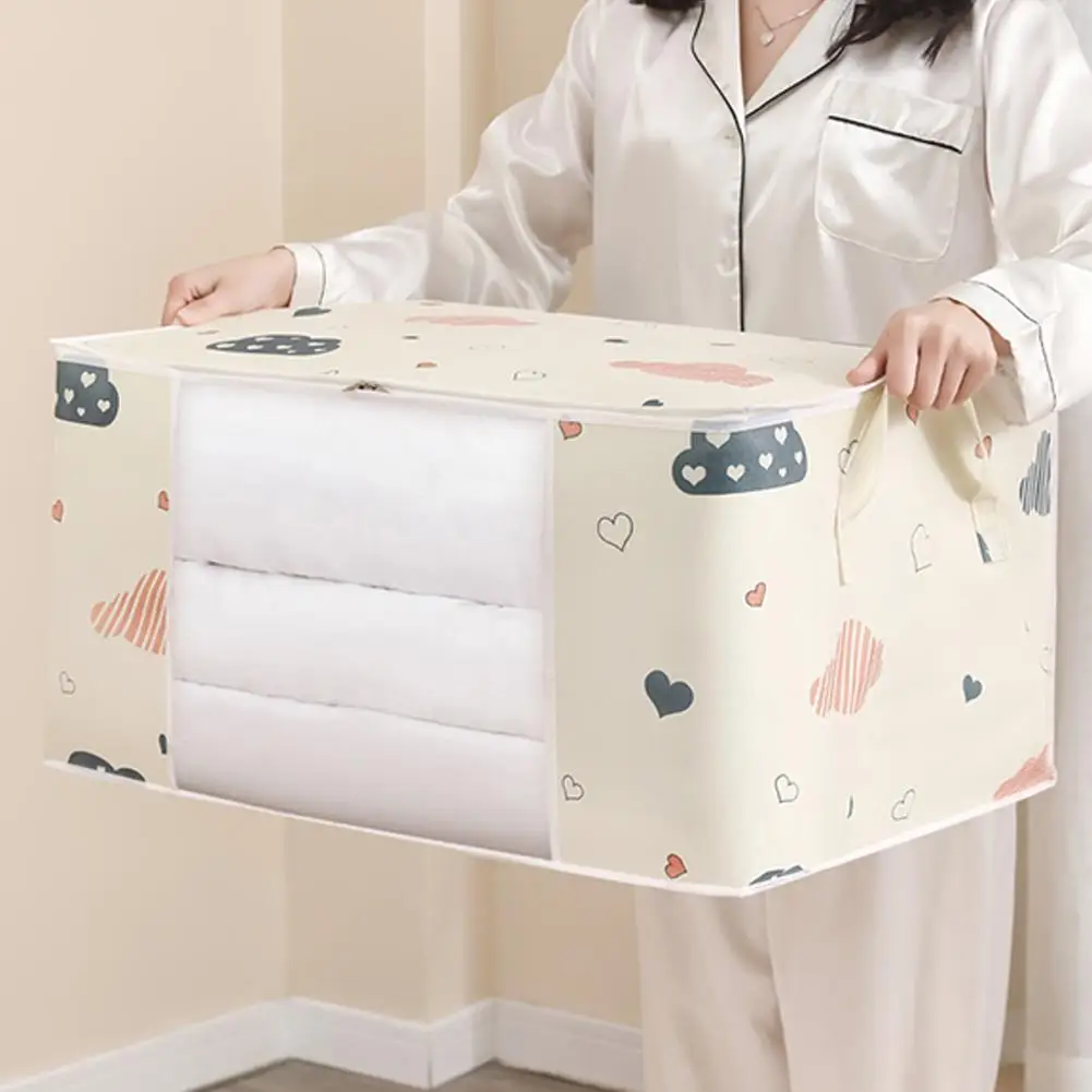 Quilt Clothes Storage Bag Waterproof Closet Wardrobe Organizer Quilt Clothes Storage Bag Large Capacity Blanket Storage Bag