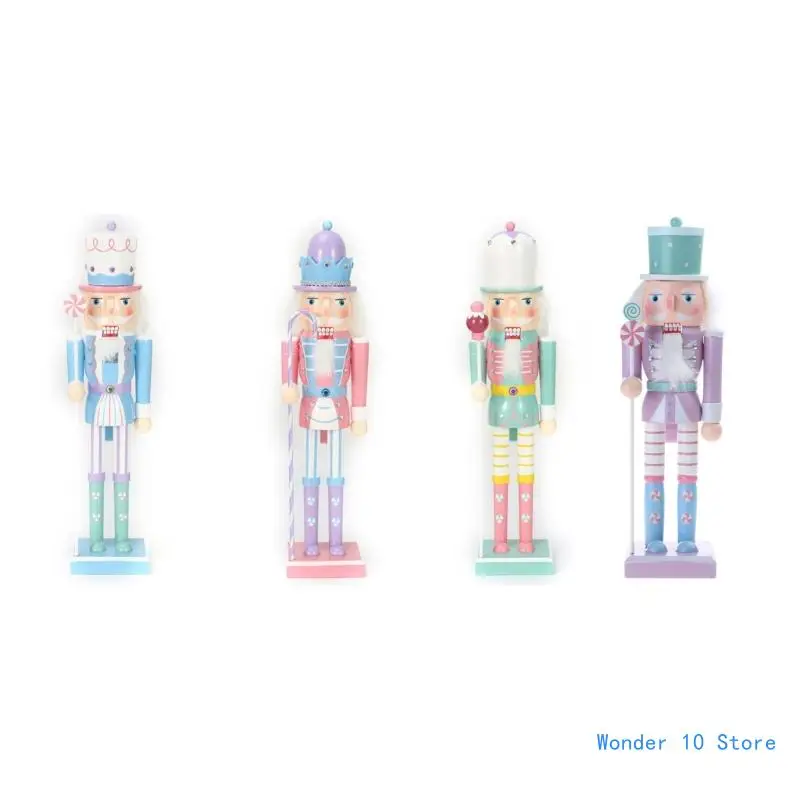 

25cm Christmas Candy Nutcrackers Soldier Ornament Crafts Ornament for Festival Party Kitchen Decor Present