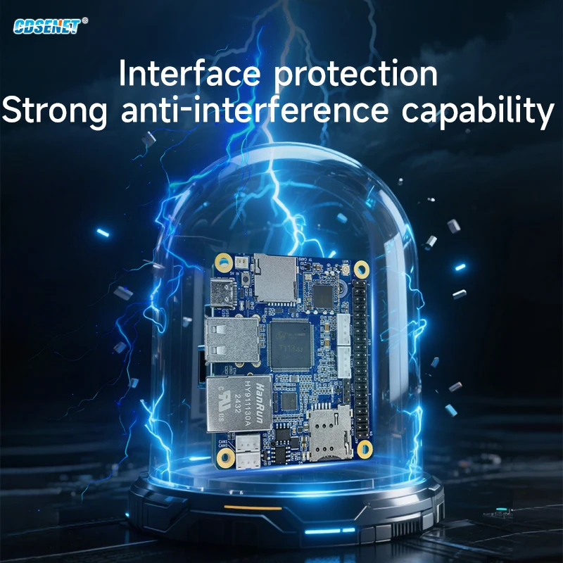 الصناعية الصف T113-S لوحة كمبيوتر واحدة CDSENT ECB31-PB1E8-I سلسلة لينكس التوت بي 3A دعم جيجابت Wi-Fi5 4G ARM