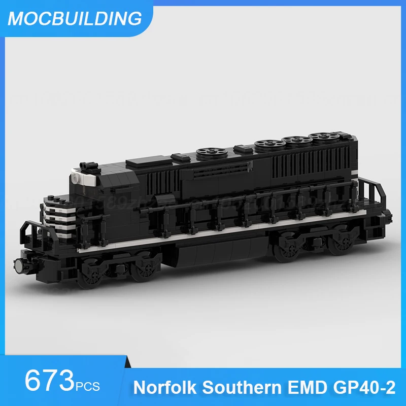 MOC Building Blocks Norfolk Southern EMD GP40-2 Train Model DIY Assemble Bricks Educational Creative Collect Toys Gifts 673PCS