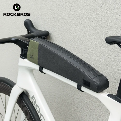 ROCKRBOS-bolsa para tubo superior de bicicleta, bolsa para tubo superior Tyvek de gran capacidad, bolsa ligera para cuadro frontal de bicicleta, equipaje de viaje Bikepacking