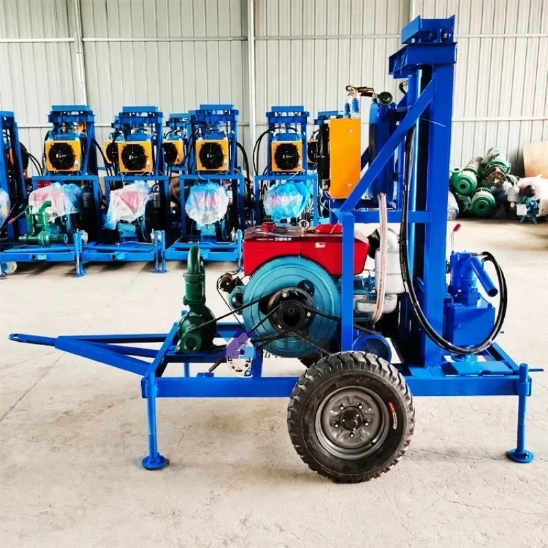 100m Hydraulic Borehole Drilling Machine Geotechnical Investigation Drill Rig Small Portable Water Well Drilling Rig