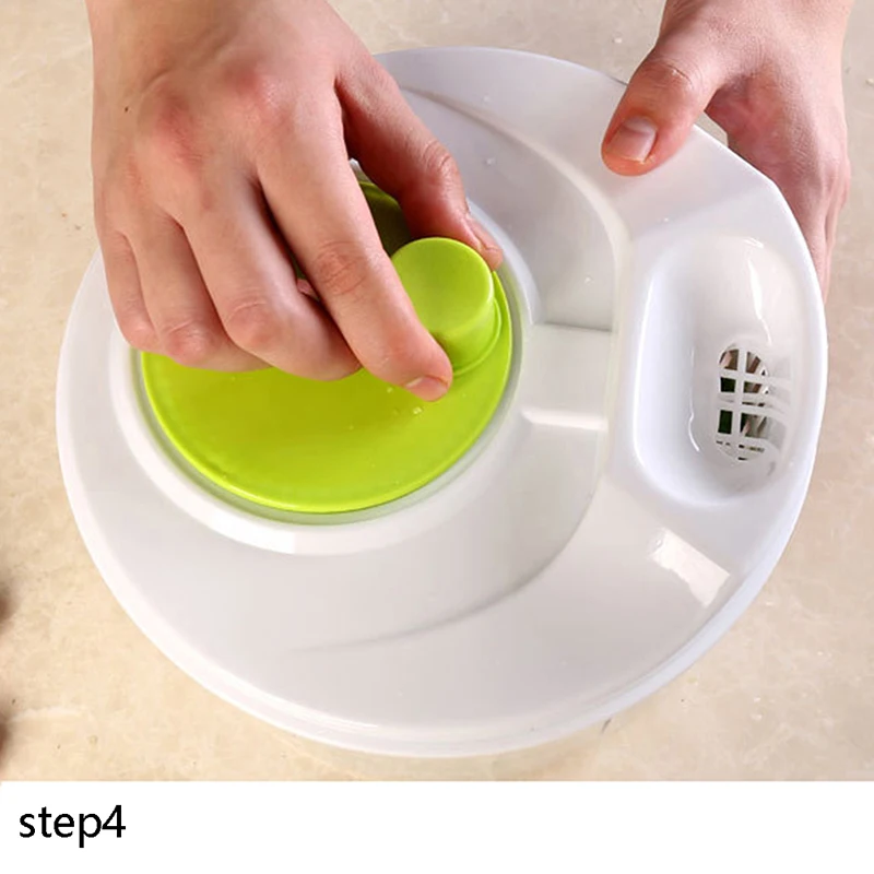 Vegetables Salad Spinner Lettuce Leaf Vegetable Dehydrator  Washer  Crisper Strainer For Washing Drying