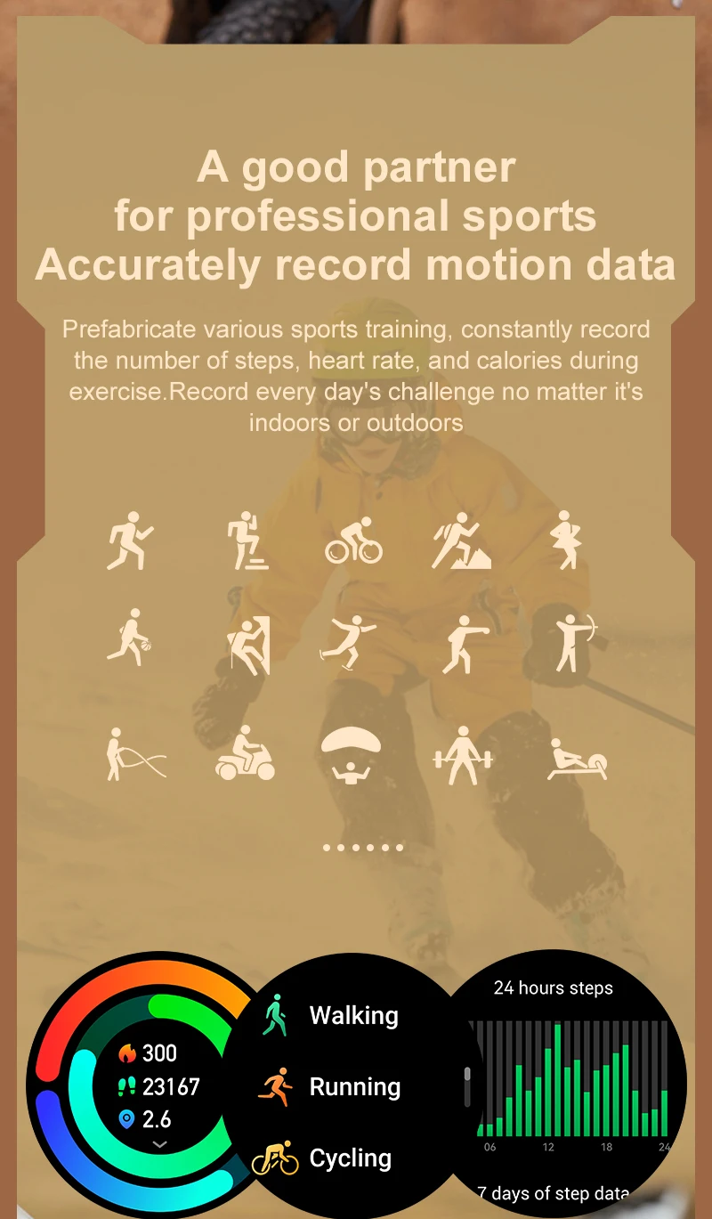 SitopWear-reloj inteligente para hombre y mujer, accesorio de pulsera resistente con pantalla HD de 1,39 pulgadas, 100 modos deportivos, llamadas de voz, grado militar