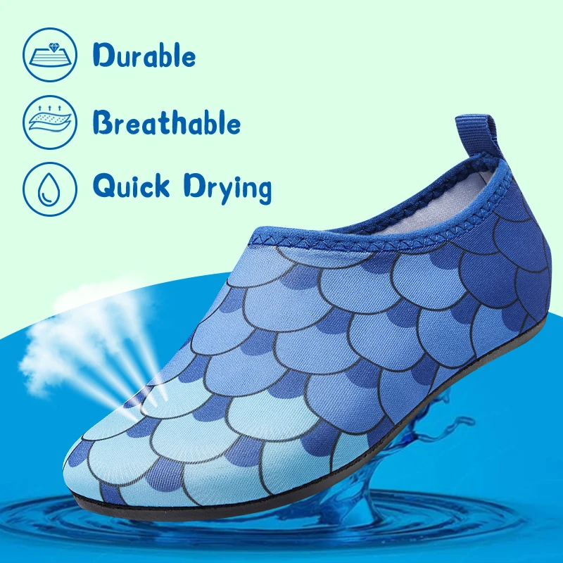 Kinder Wasser Strand Schuhe Schwimmen Barfuß Mädchen Schnell Trocknende Aqua Schuhe Junge Farbe Licht Weiche Slipper Schnorcheln Schwimmen Socken – Detail 4